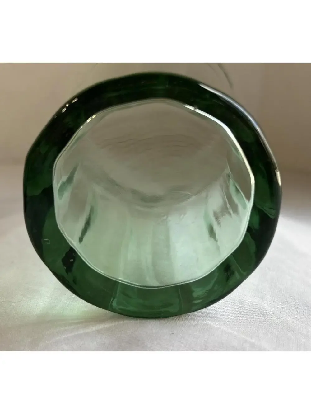 Coca Cola Green Soda Fountain Glass Vintage